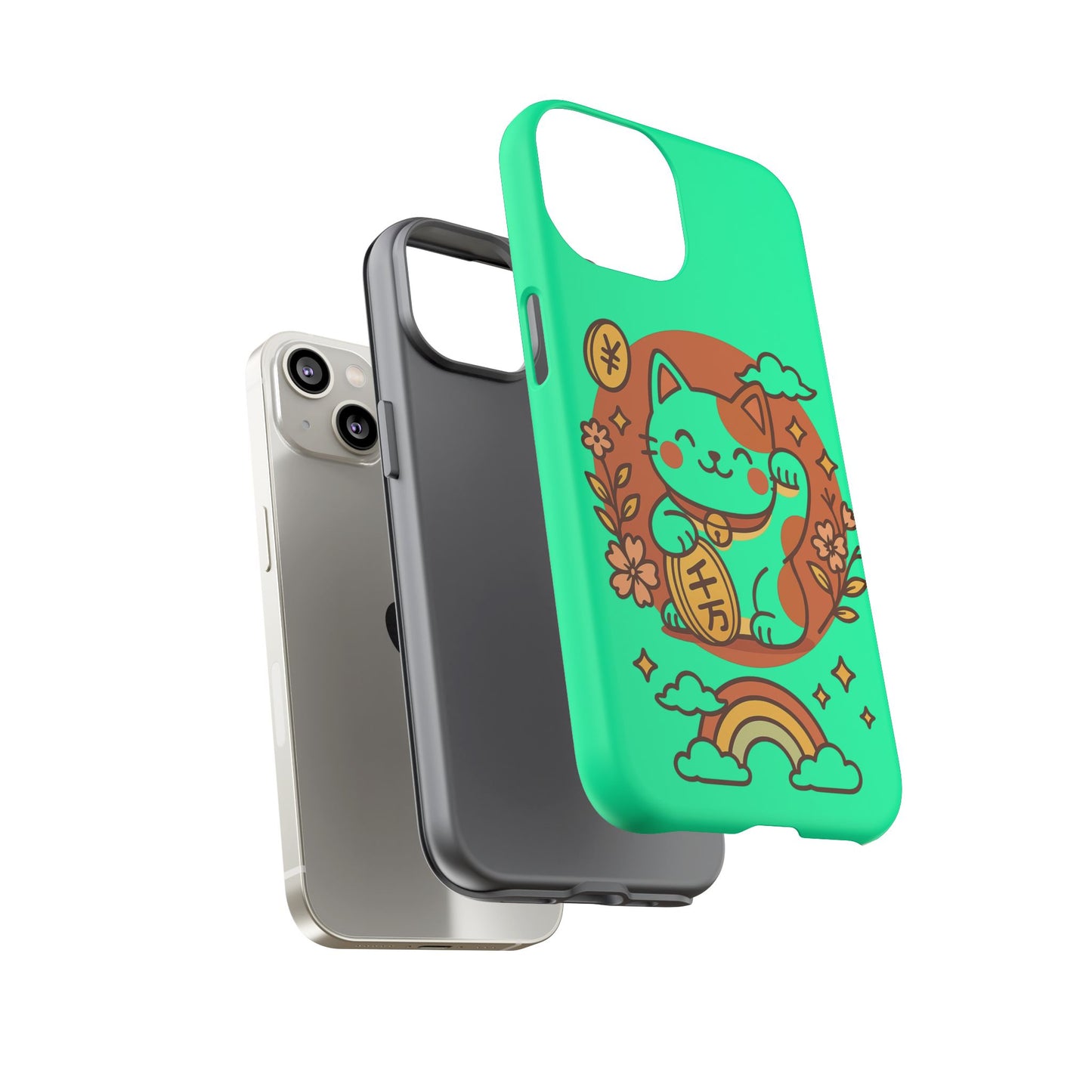 Japanese Kawaii Lucky Cat Protective Phone Case