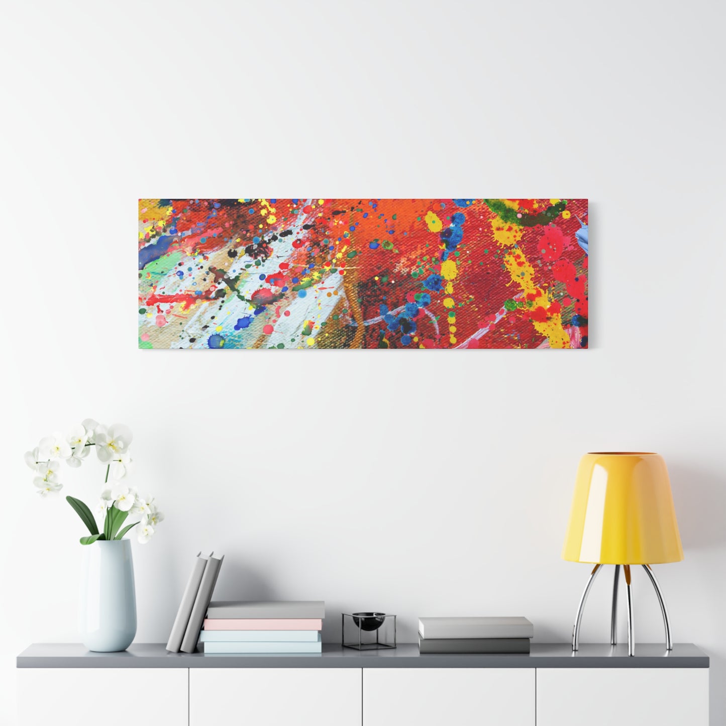 Spectrum in Motion – Abstract Chaos Canvas Print