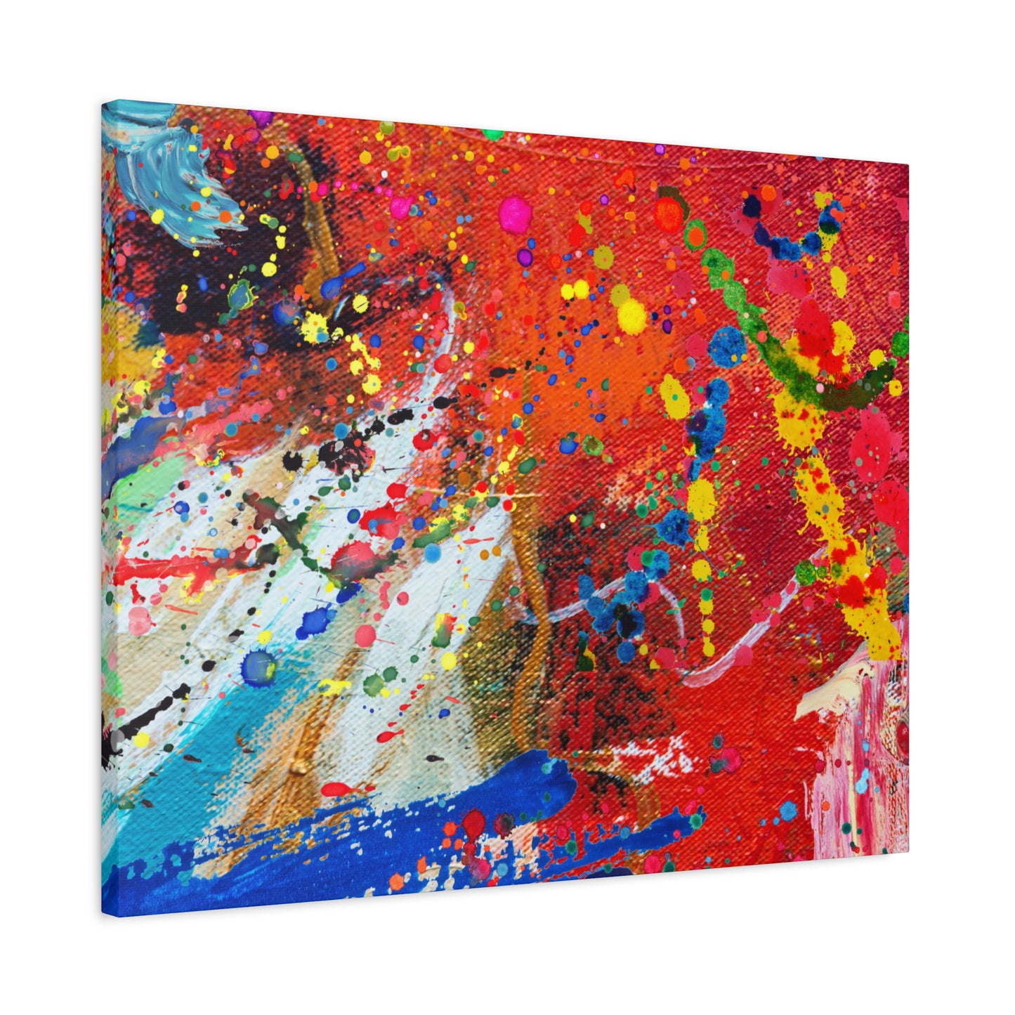 Spectrum in Motion – Abstract Chaos Canvas Print