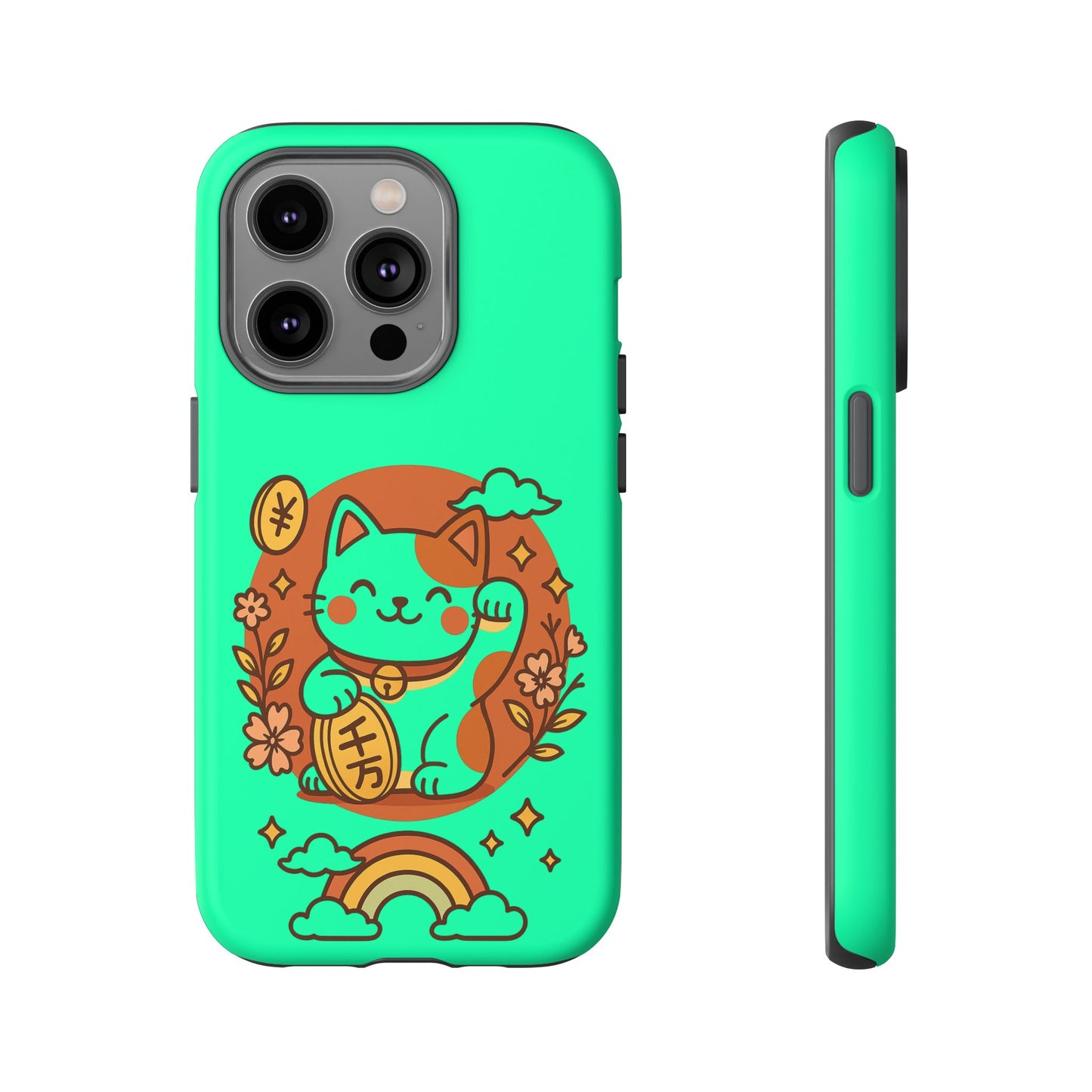 Japanese Kawaii Lucky Cat Protective Phone Case