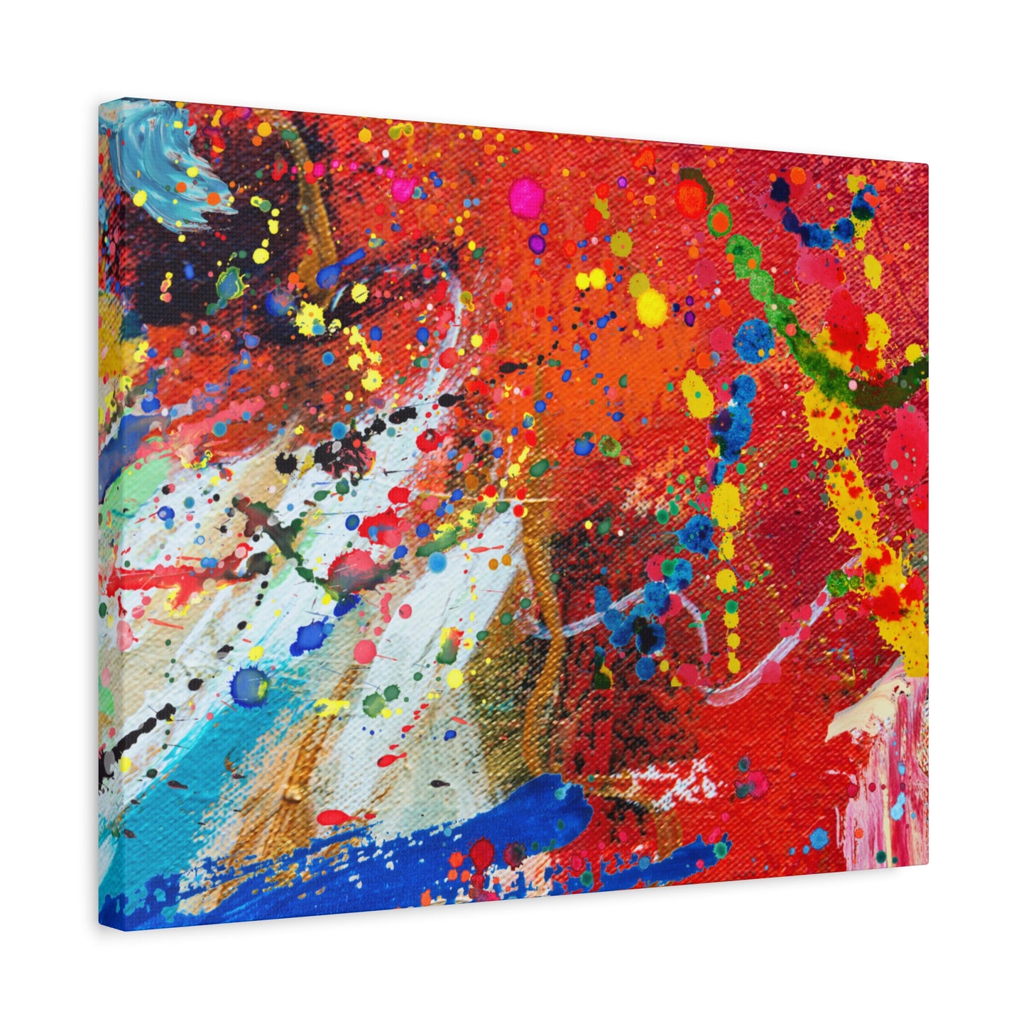 Spectrum in Motion – Abstract Chaos Canvas Print