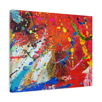 Spectrum in Motion – Abstract Chaos Canvas Print