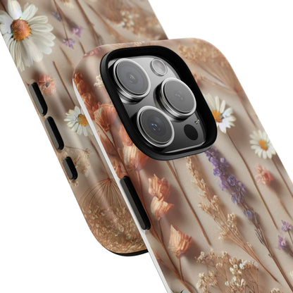 Pressed Flower Garden Phone Case – Vintage Botanical Aesthetic