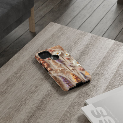 Pressed Flower Garden Phone Case – Vintage Botanical Aesthetic