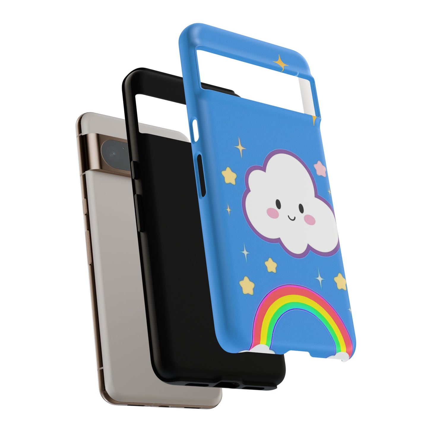 Cute Cloud & Rainbow Phone Case - Tough & Adorable Cover for Kids and Adults