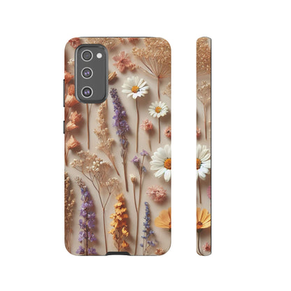 Pressed Flower Garden Phone Case – Vintage Botanical Aesthetic