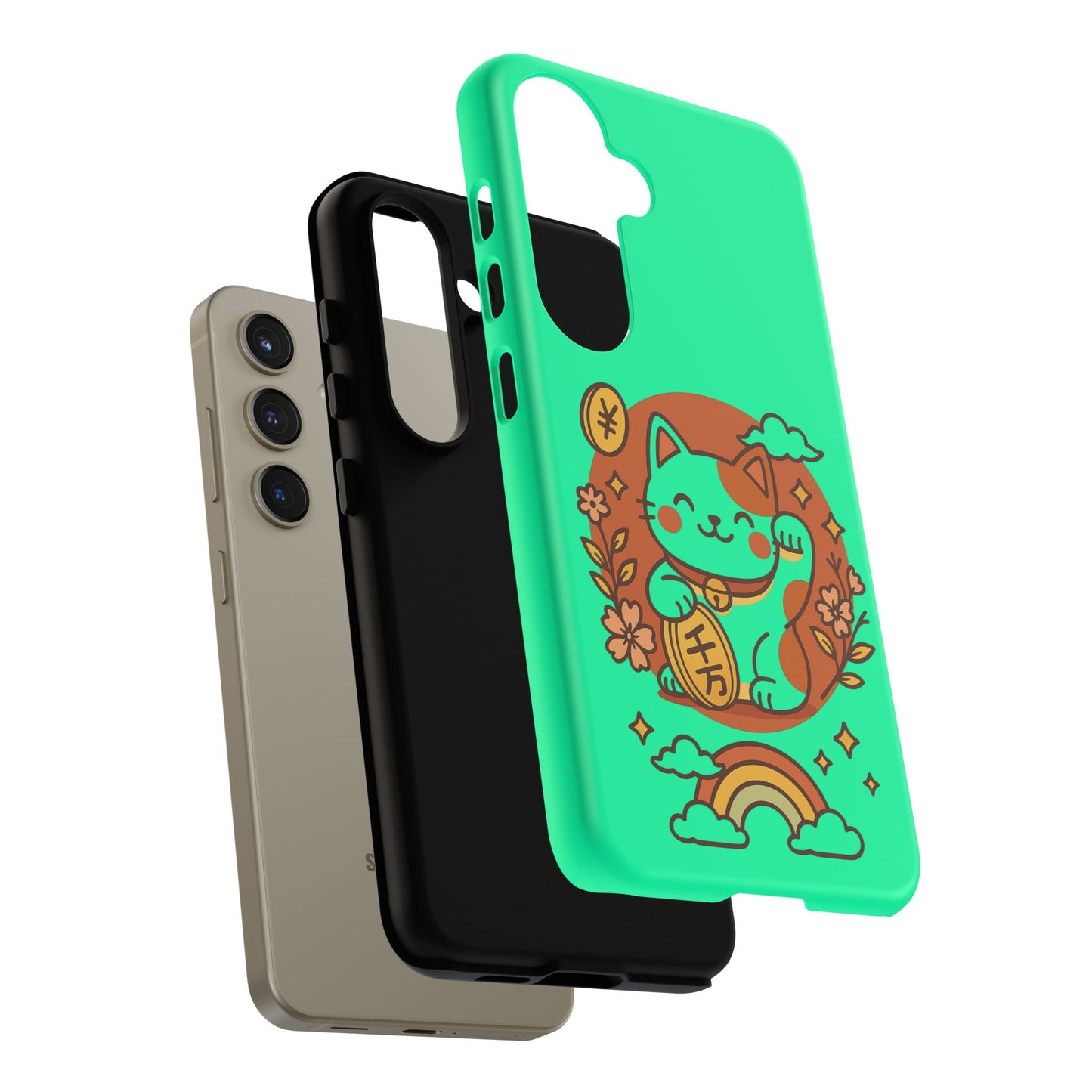 Japanese Kawaii Lucky Cat Protective Phone Case