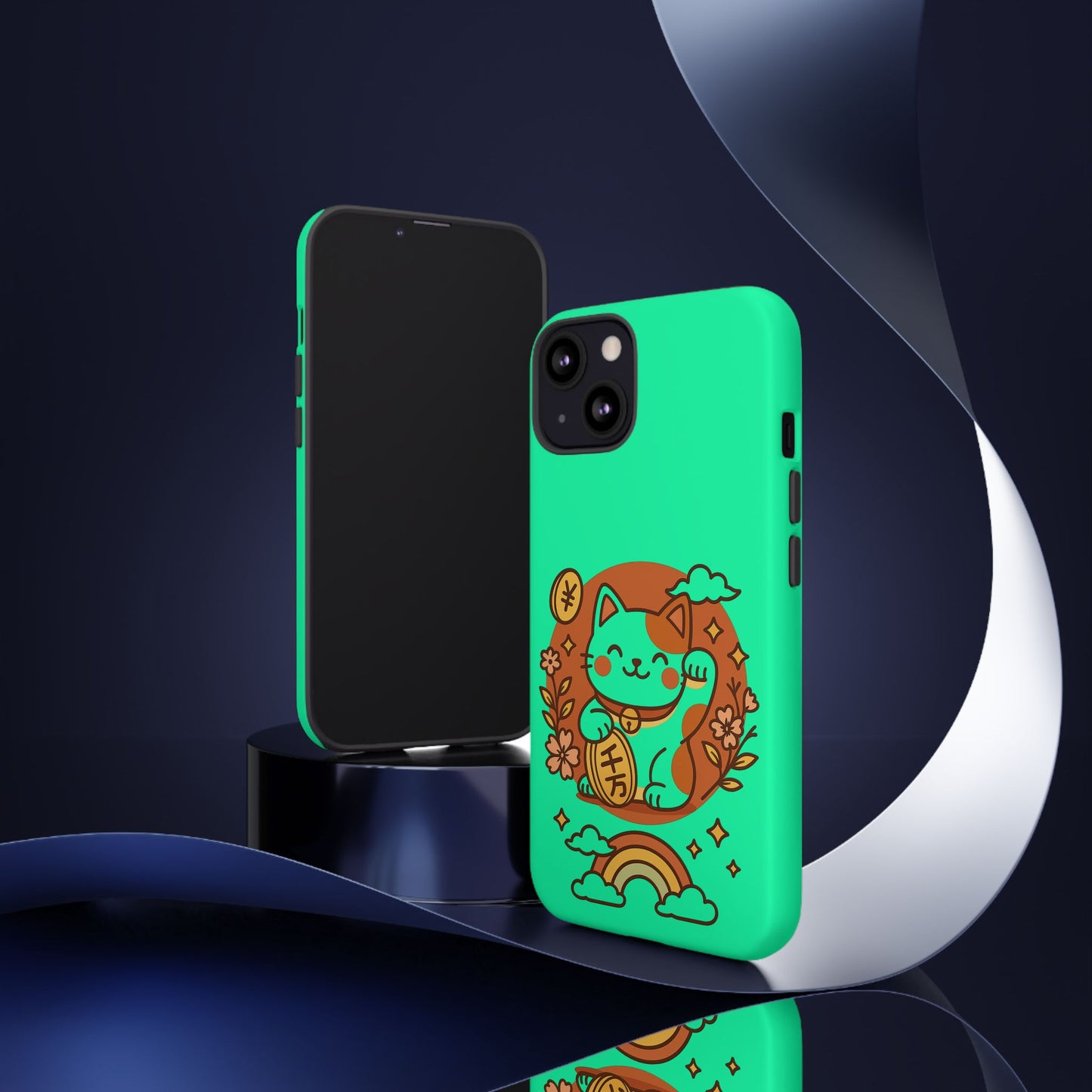 Japanese Kawaii Lucky Cat Protective Phone Case
