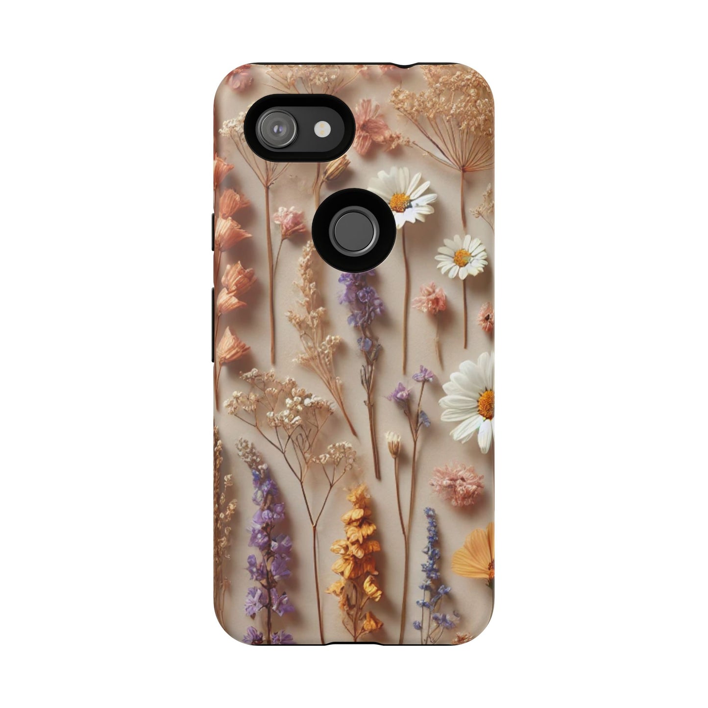 Pressed Flower Garden Phone Case – Vintage Botanical Aesthetic