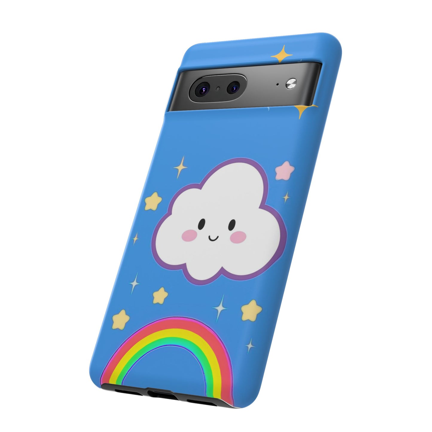 Cute Cloud & Rainbow Phone Case - Tough & Adorable Cover for Kids and Adults