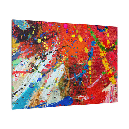 Spectrum in Motion – Abstract Chaos Canvas Print