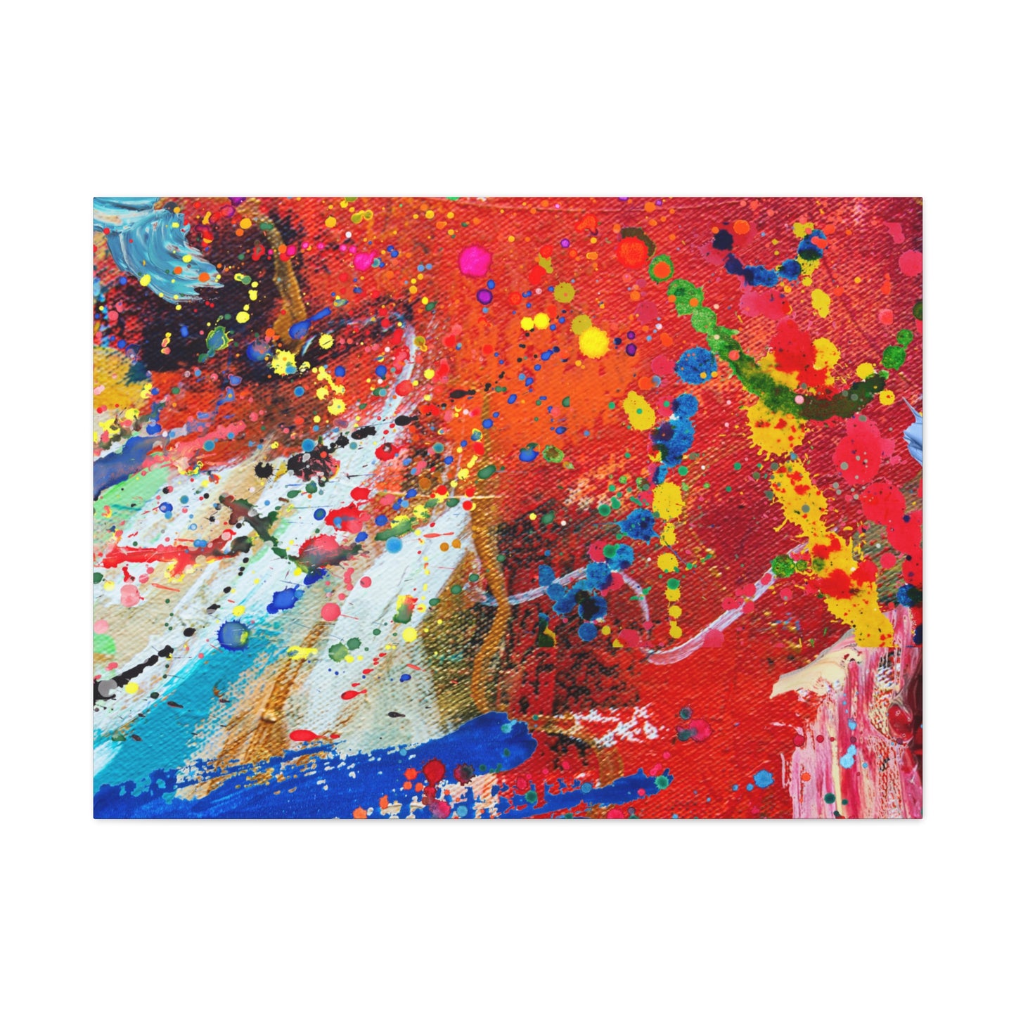 Spectrum in Motion – Abstract Chaos Canvas Print