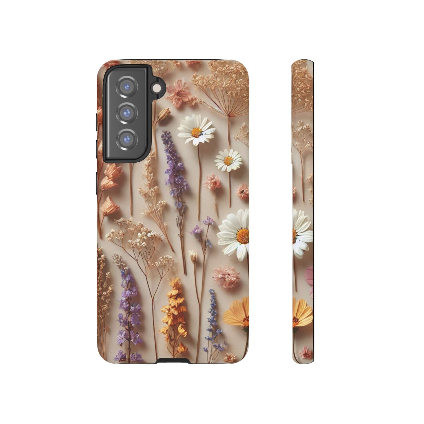 Pressed Flower Garden Phone Case – Vintage Botanical Aesthetic