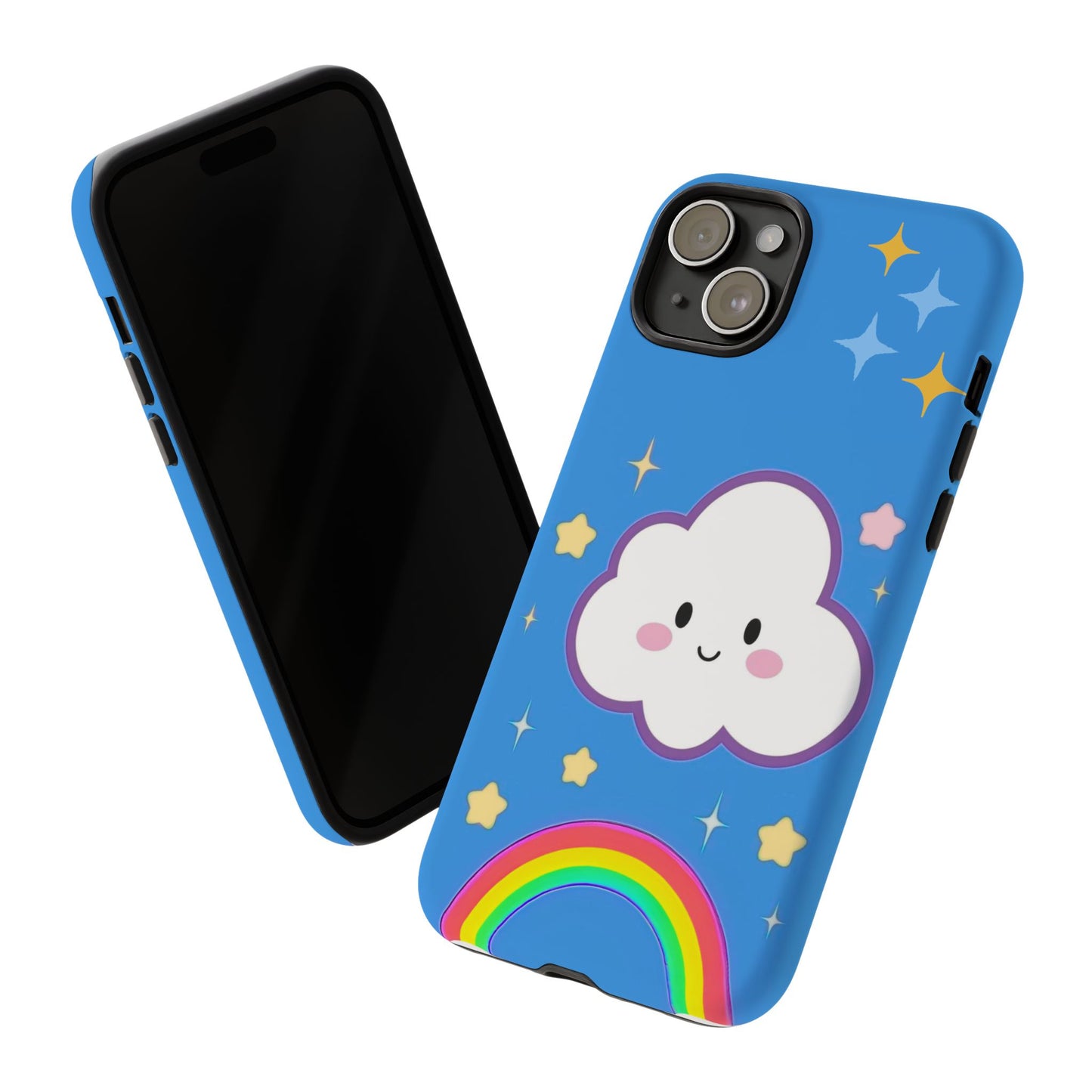 Cute Cloud & Rainbow Phone Case - Tough & Adorable Cover for Kids and Adults