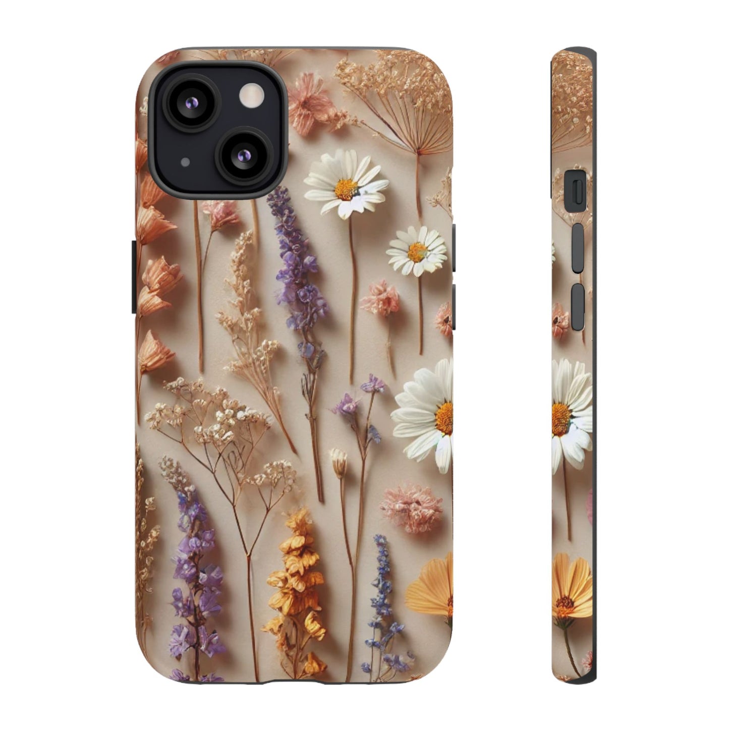 Pressed Flower Garden Phone Case – Vintage Botanical Aesthetic