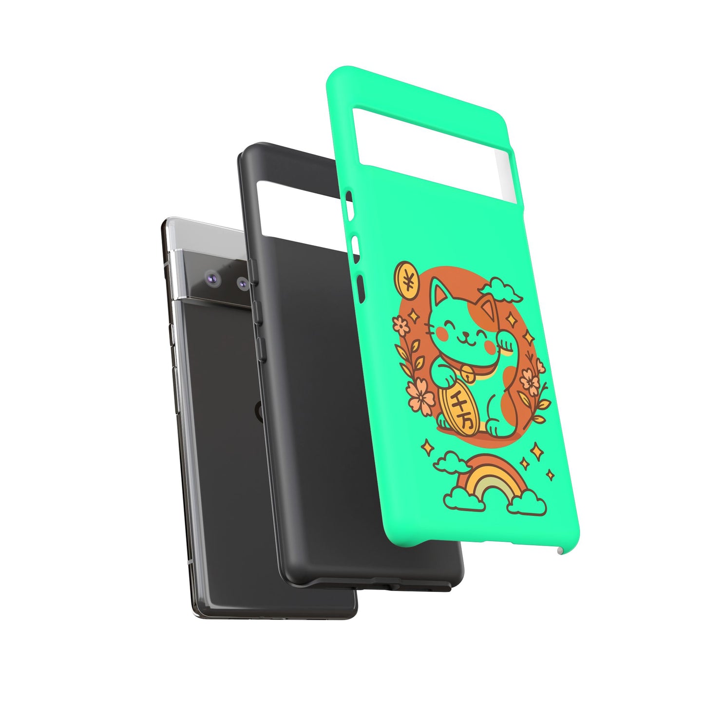 Japanese Kawaii Lucky Cat Protective Phone Case