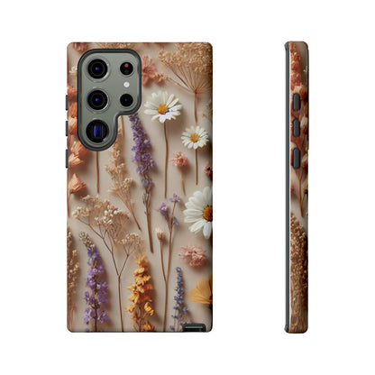 Pressed Flower Garden Phone Case – Vintage Botanical Aesthetic