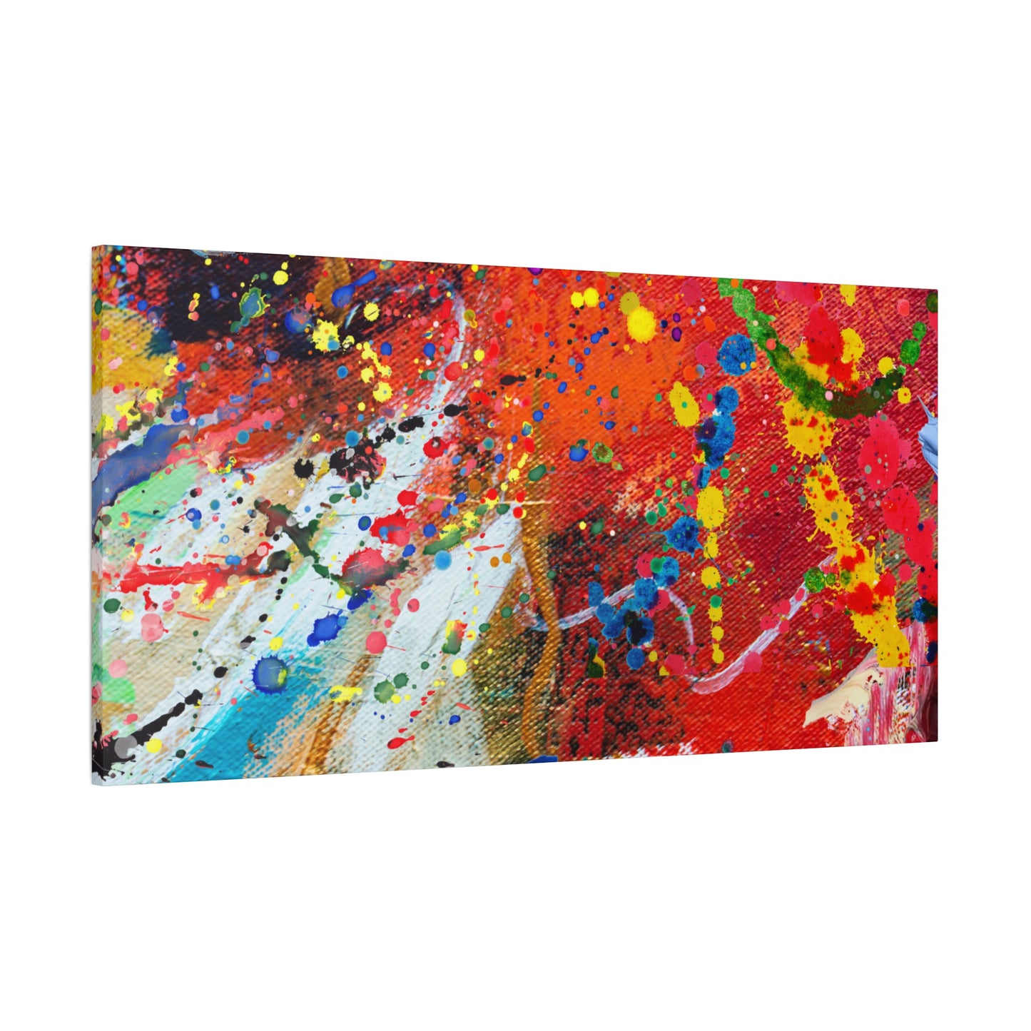 Spectrum in Motion – Abstract Chaos Canvas Print