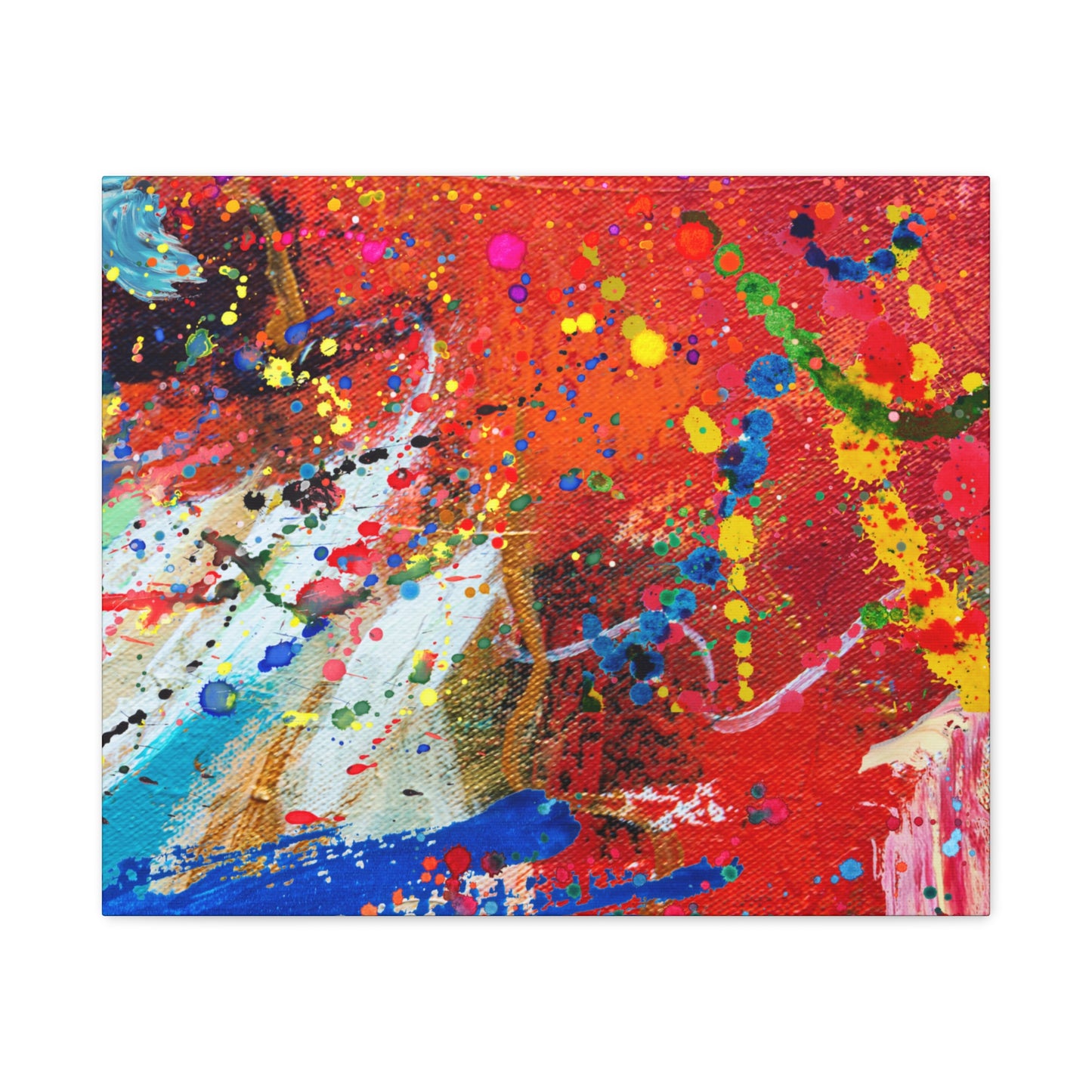 Spectrum in Motion – Abstract Chaos Canvas Print