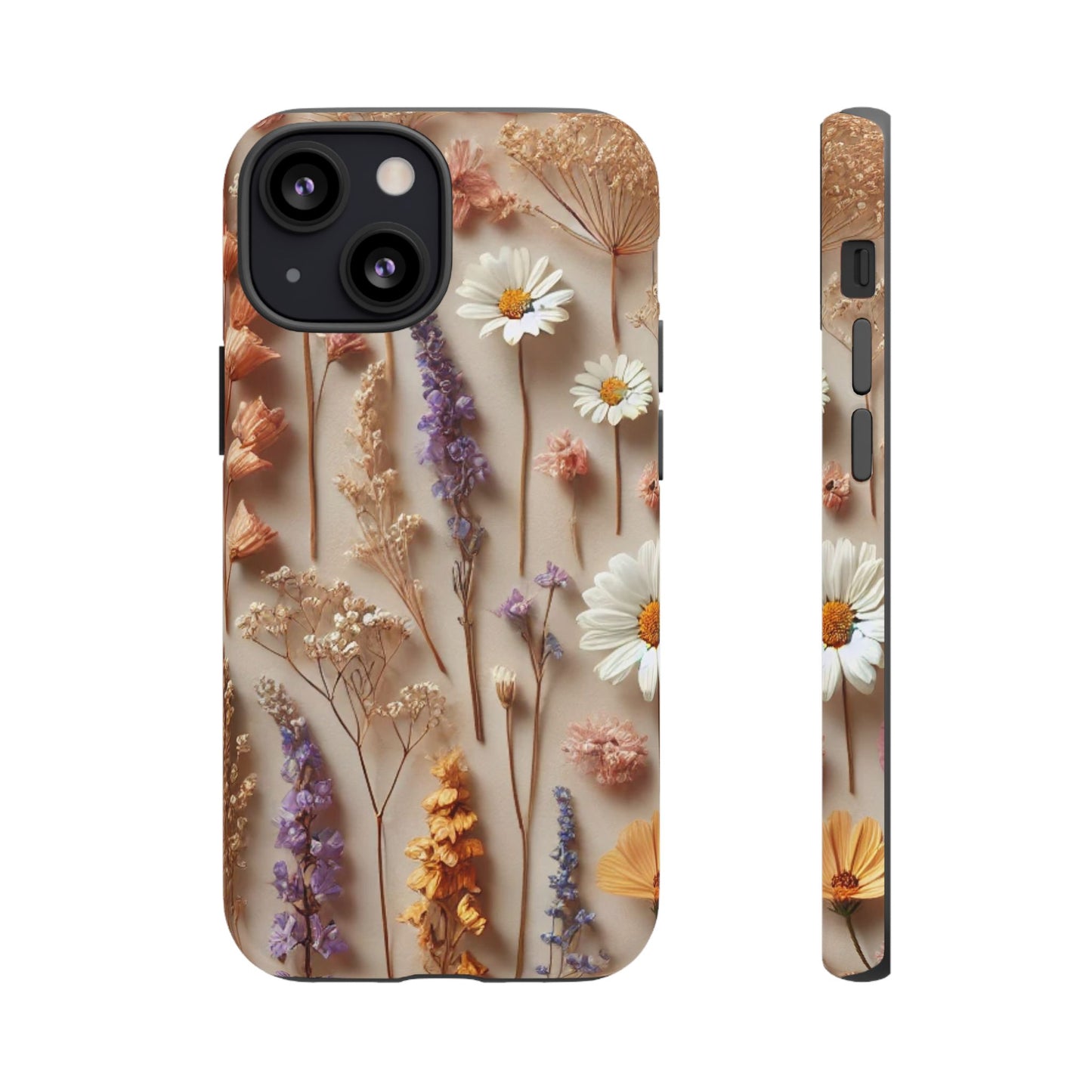 Pressed Flower Garden Phone Case – Vintage Botanical Aesthetic