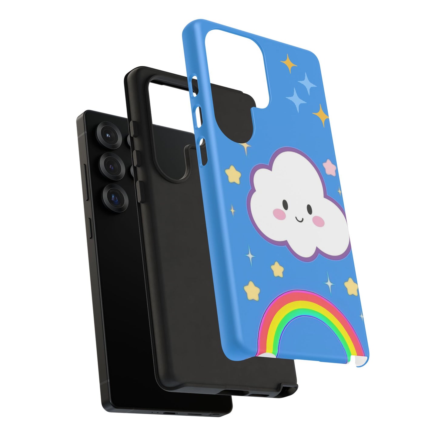 Cute Cloud & Rainbow Phone Case - Tough & Adorable Cover for Kids and Adults