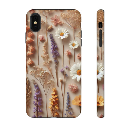 Pressed Flower Garden Phone Case – Vintage Botanical Aesthetic