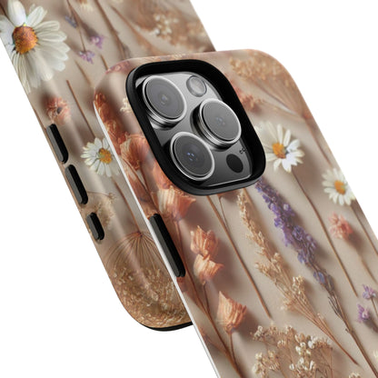 Pressed Flower Garden Phone Case – Vintage Botanical Aesthetic