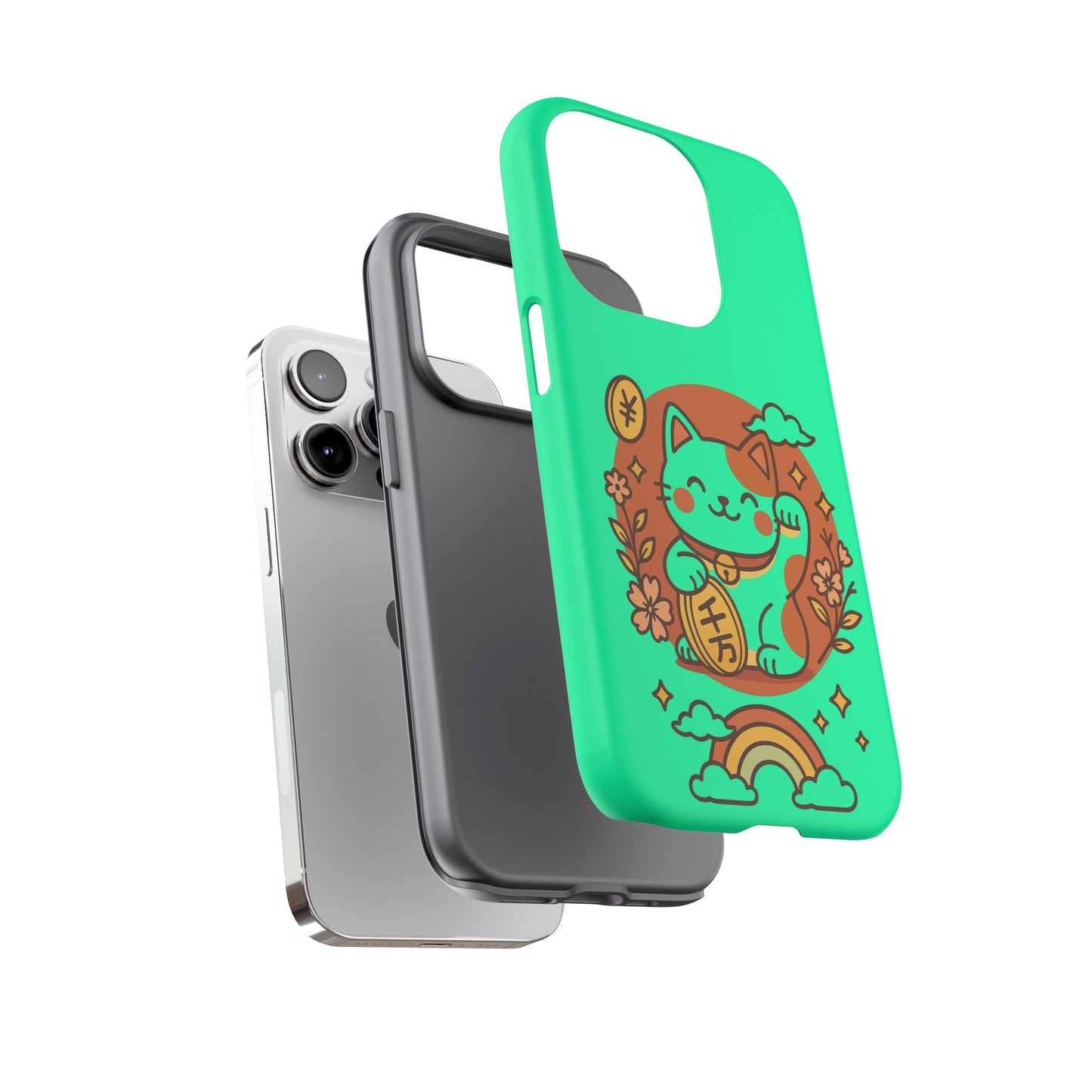 Japanese Kawaii Lucky Cat Protective Phone Case