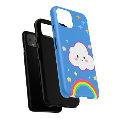 Cute Cloud & Rainbow Phone Case - Tough & Adorable Cover for Kids and Adults