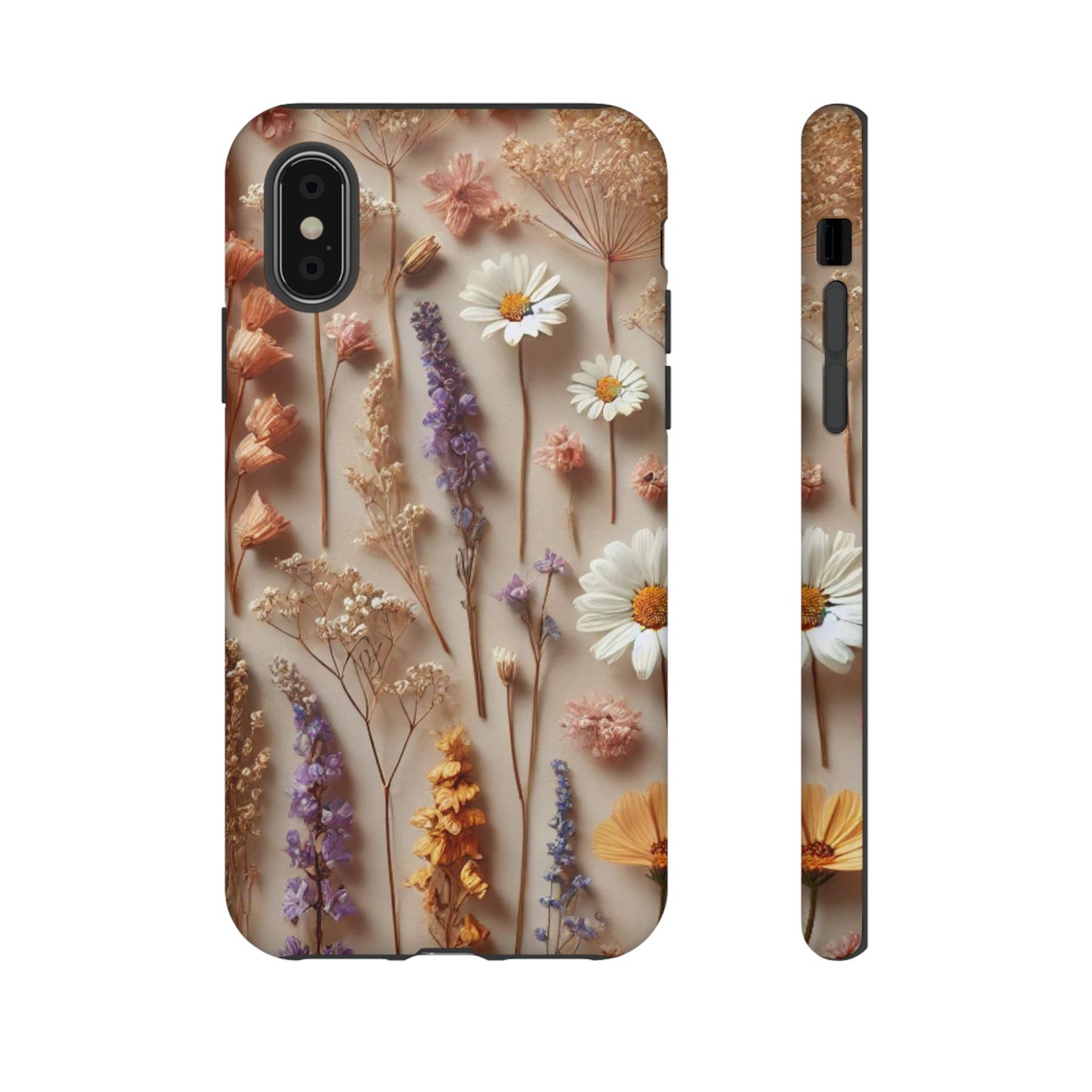 Pressed Flower Garden Phone Case – Vintage Botanical Aesthetic