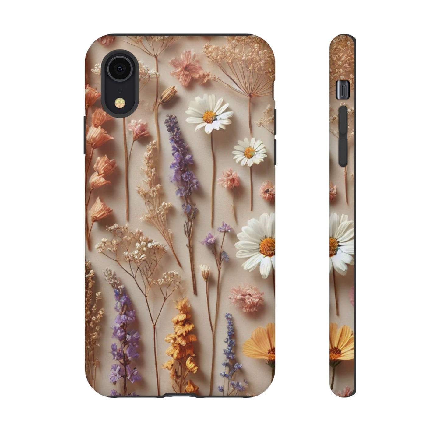 Pressed Flower Garden Phone Case – Vintage Botanical Aesthetic