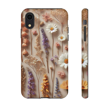 Pressed Flower Garden Phone Case – Vintage Botanical Aesthetic