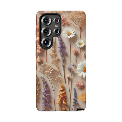Pressed Flower Garden Phone Case – Vintage Botanical Aesthetic