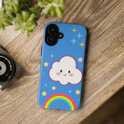 Cute Cloud & Rainbow Phone Case - Tough & Adorable Cover for Kids and Adults