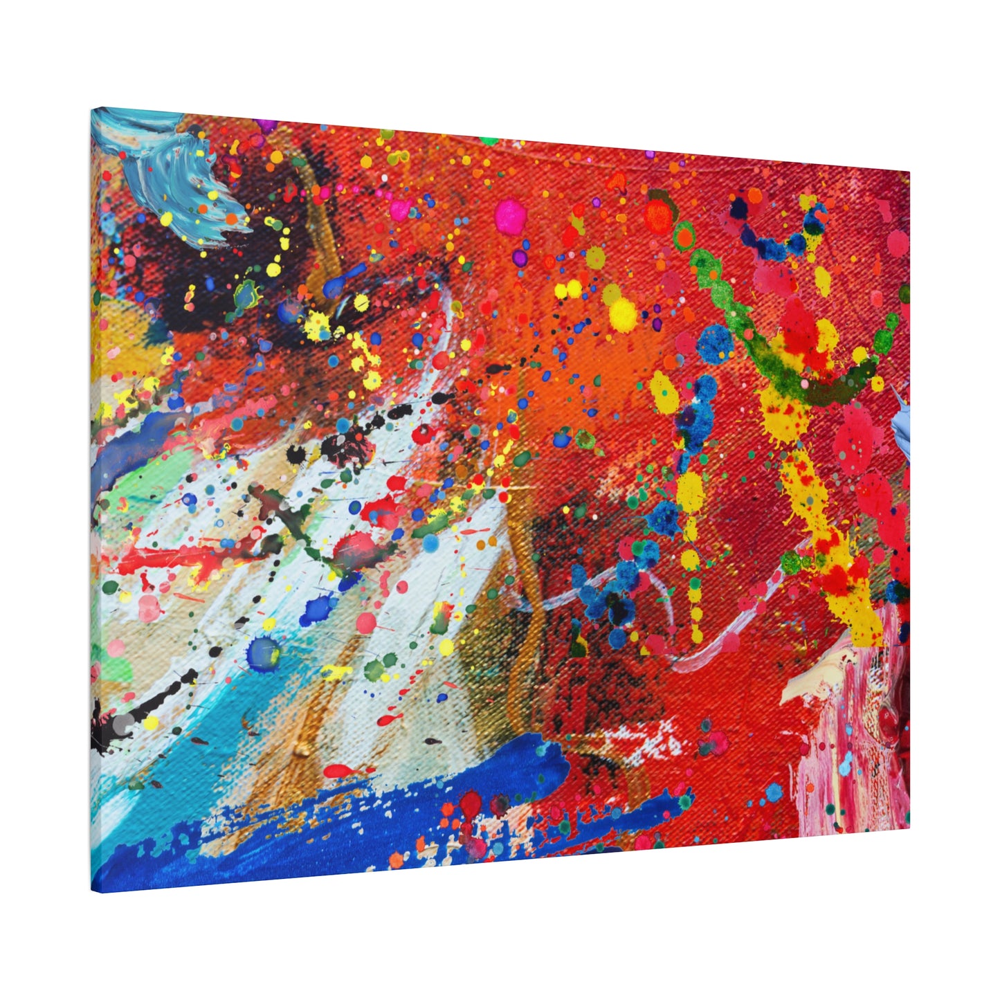 Spectrum in Motion – Abstract Chaos Canvas Print