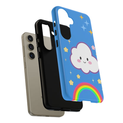 Cute Cloud & Rainbow Phone Case - Tough & Adorable Cover for Kids and Adults
