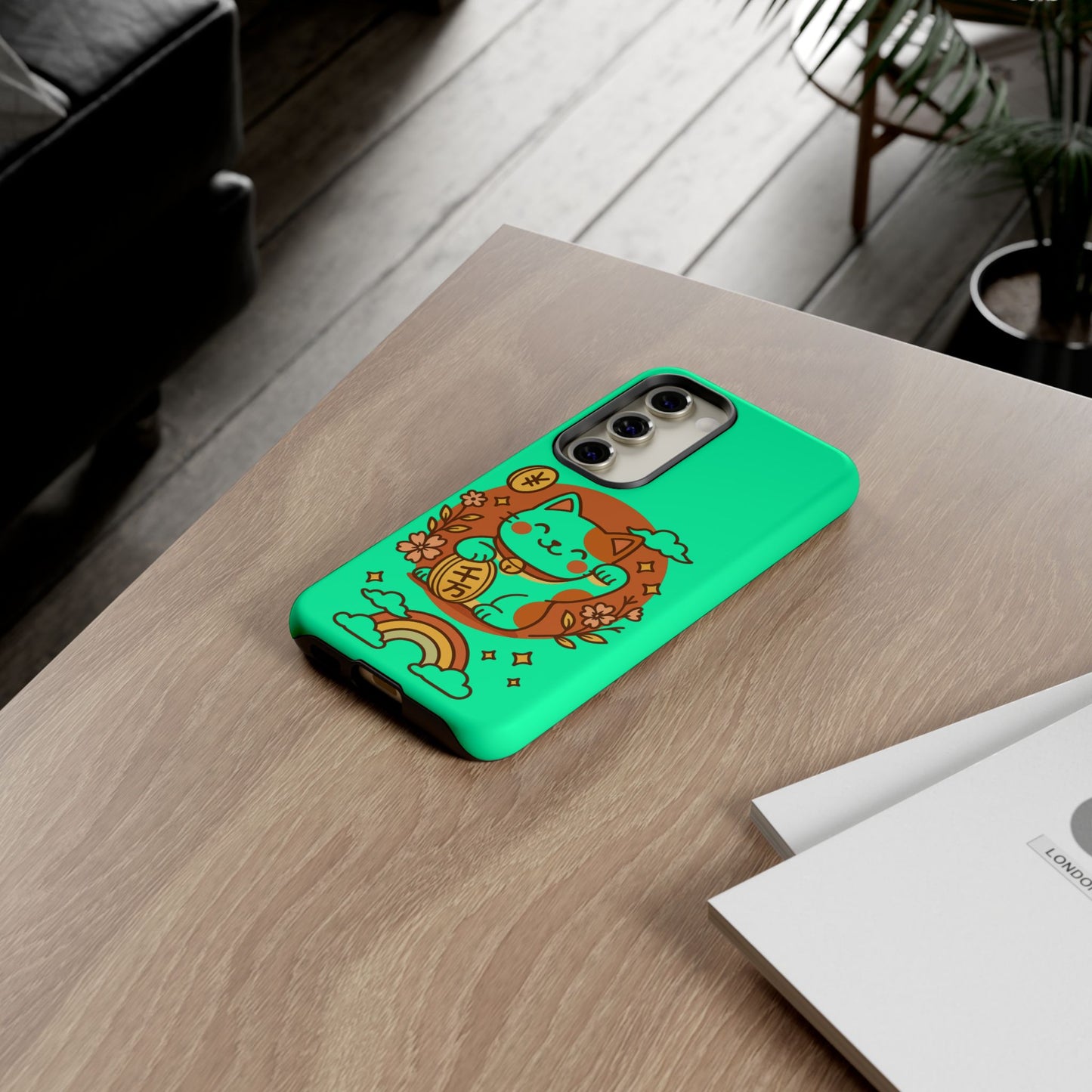 Japanese Kawaii Lucky Cat Protective Phone Case