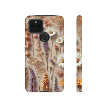 Pressed Flower Garden Phone Case – Vintage Botanical Aesthetic