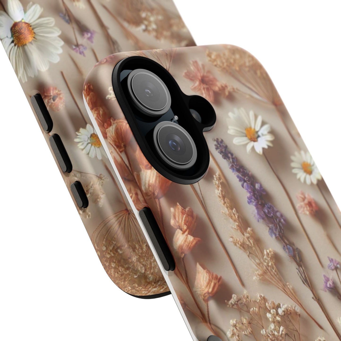 Pressed Flower Garden Phone Case – Vintage Botanical Aesthetic