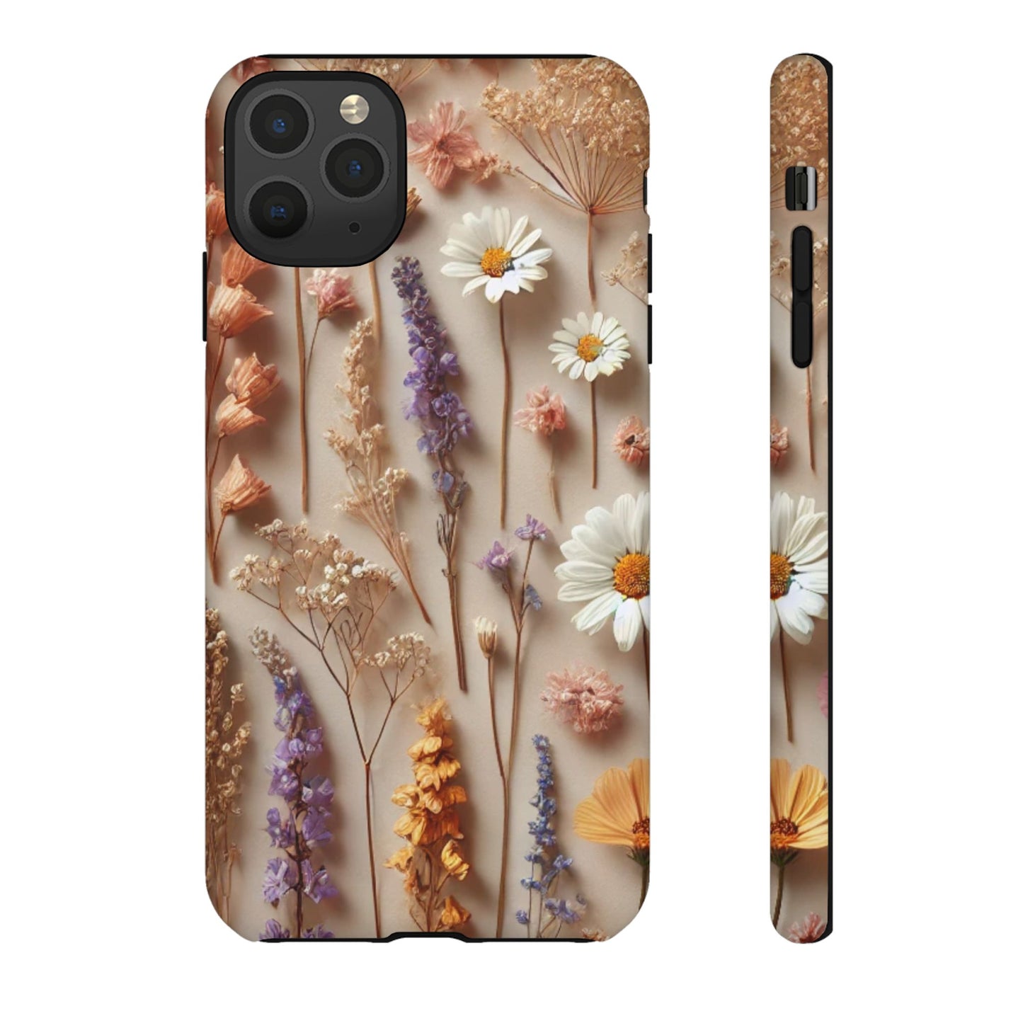 Pressed Flower Garden Phone Case – Vintage Botanical Aesthetic