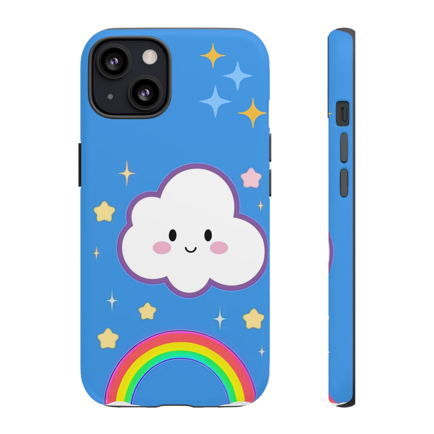Cute Cloud & Rainbow Phone Case - Tough & Adorable Cover for Kids and Adults