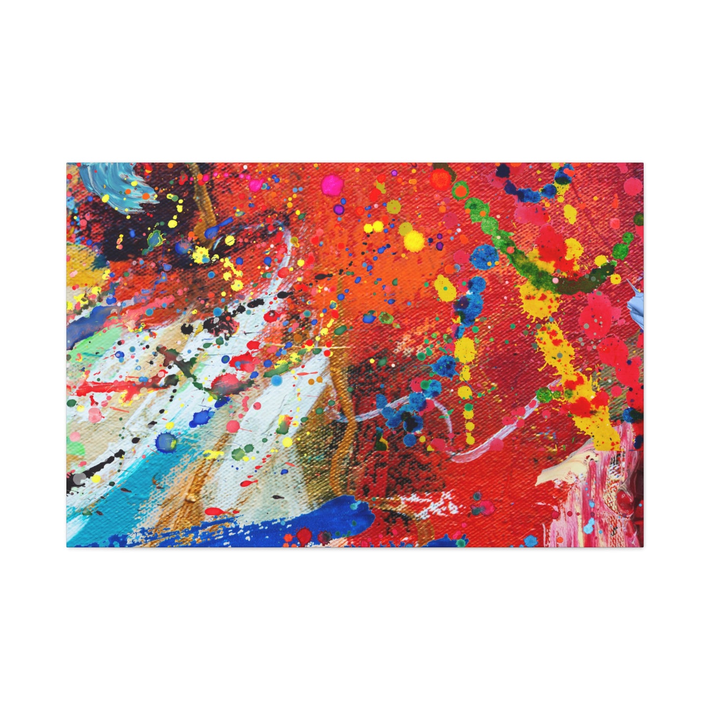 Spectrum in Motion – Abstract Chaos Canvas Print