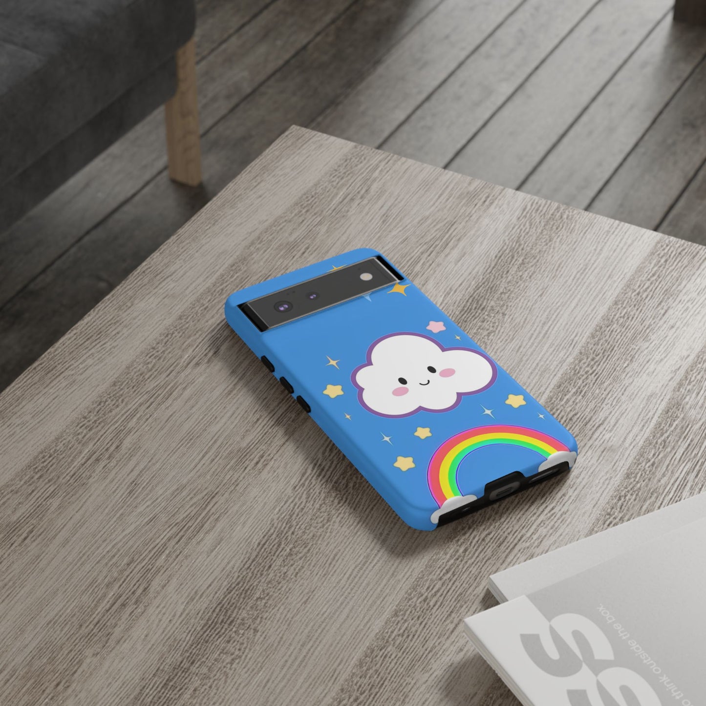 Cute Cloud & Rainbow Phone Case - Tough & Adorable Cover for Kids and Adults