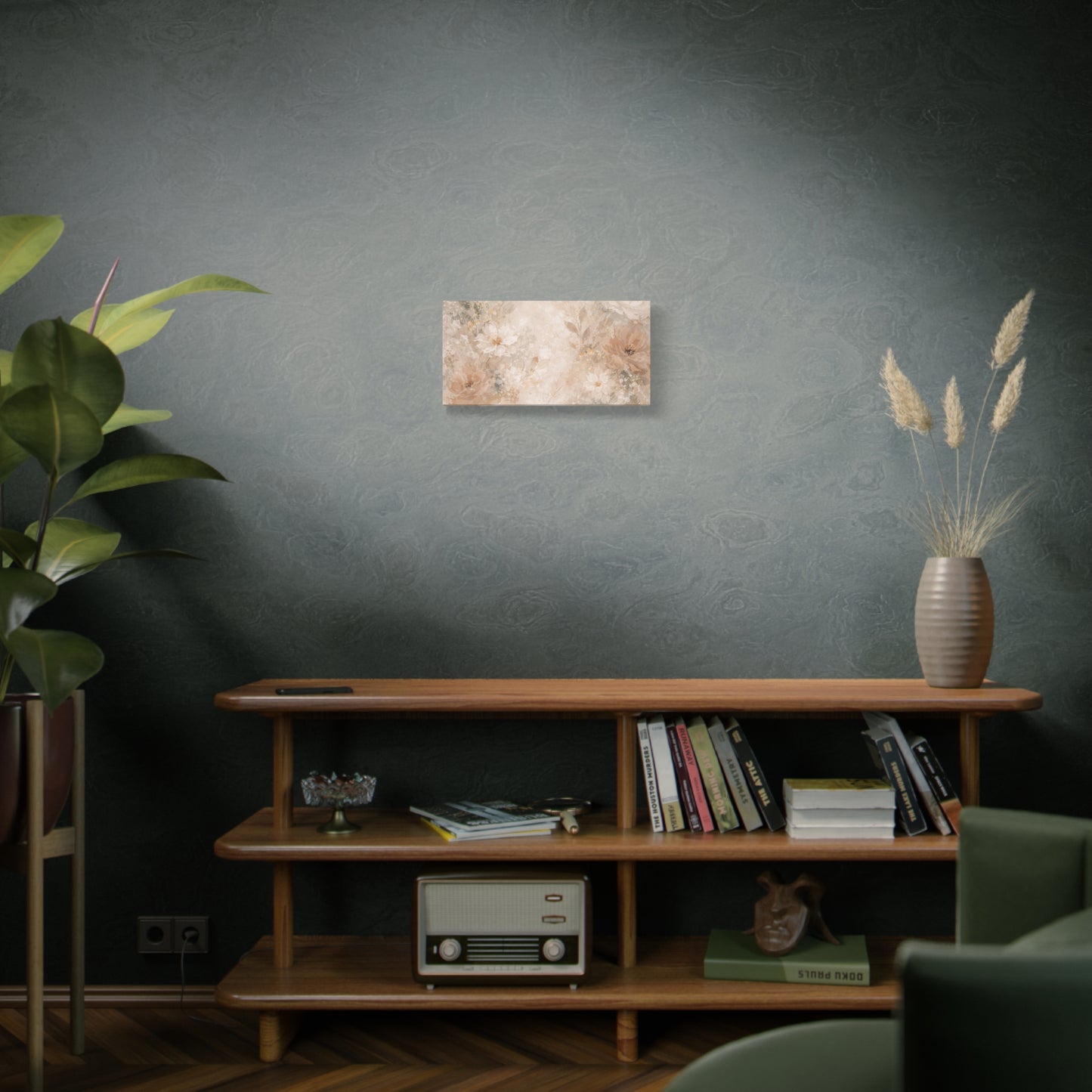 Neutral Vintage Floral Canvas Print — Matte Stretched Wall Art - Paragon Prints