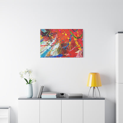 Spectrum in Motion – Abstract Chaos Canvas Print