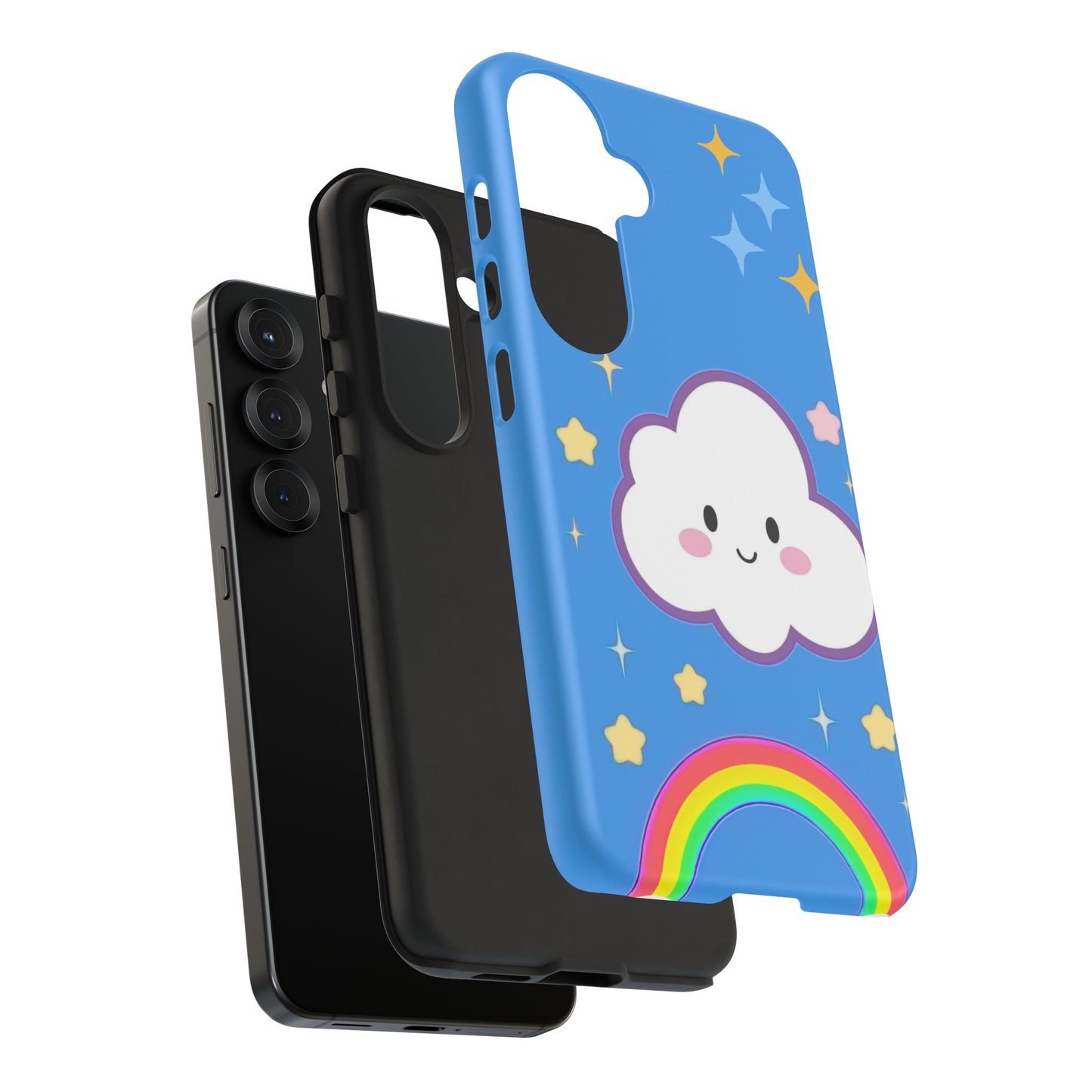 Cute Cloud & Rainbow Phone Case - Tough & Adorable Cover for Kids and Adults