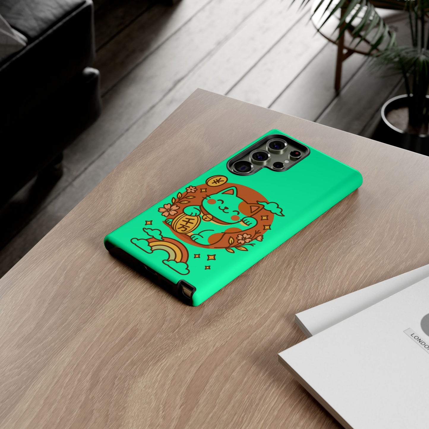 Japanese Kawaii Lucky Cat Protective Phone Case