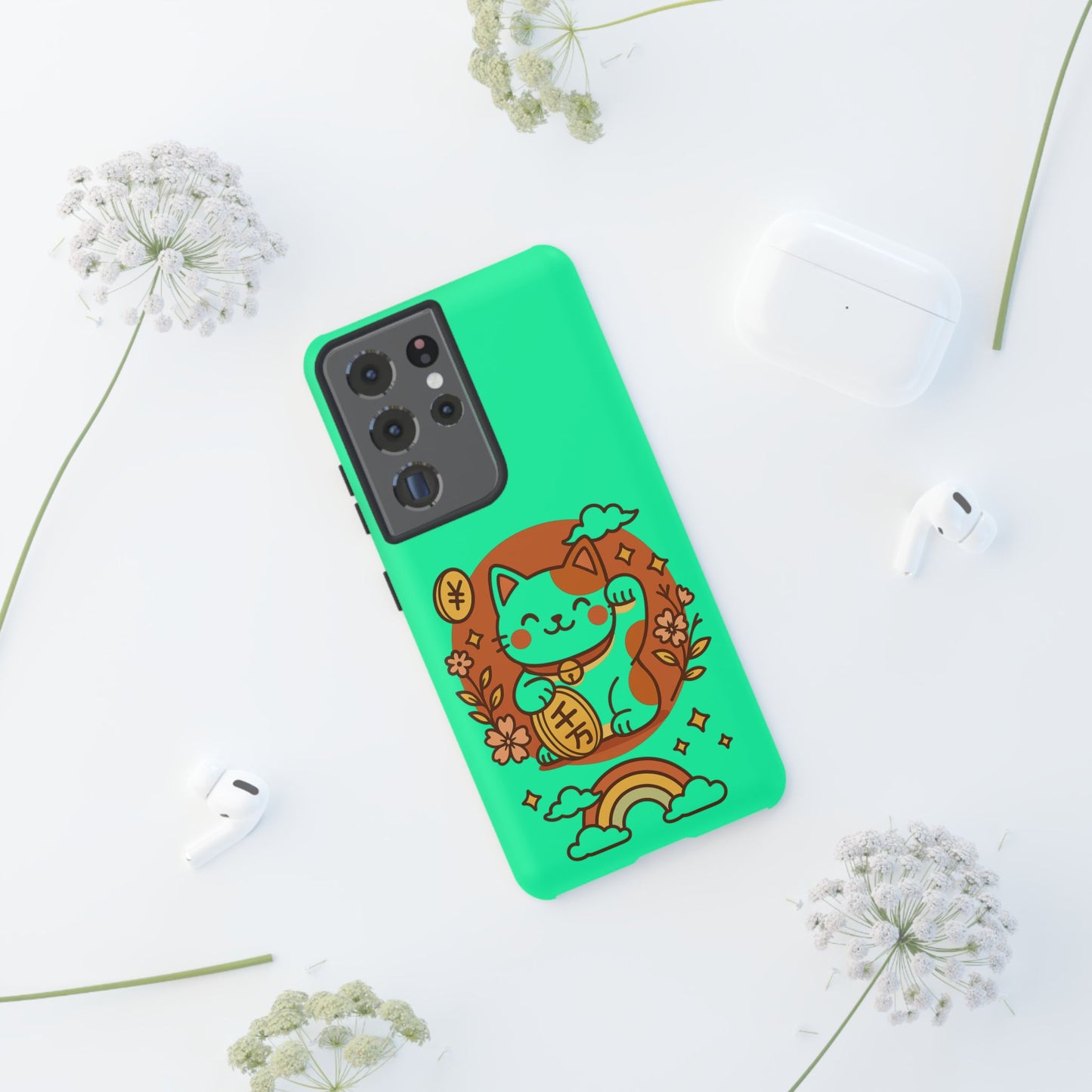 Japanese Kawaii Lucky Cat Protective Phone Case