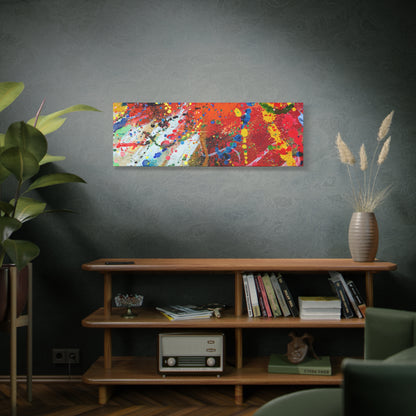 Spectrum in Motion – Abstract Chaos Canvas Print