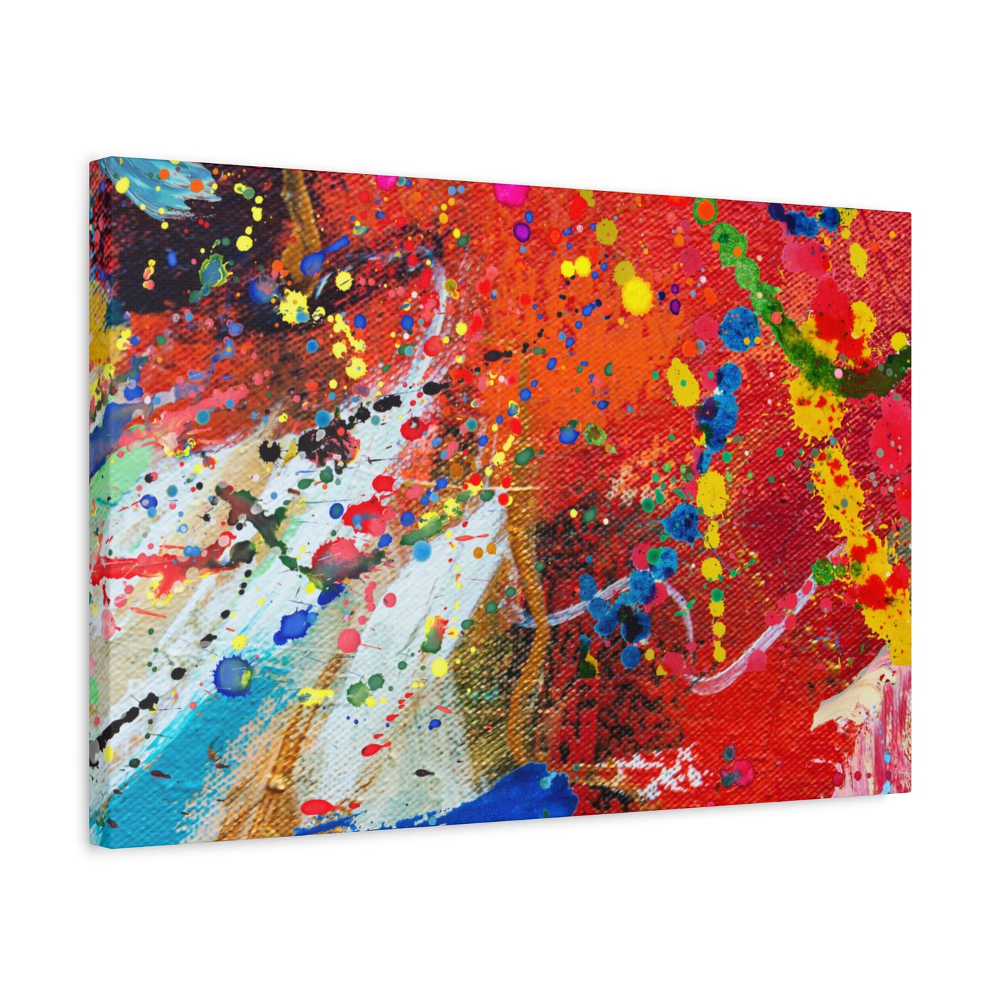 Spectrum in Motion – Abstract Chaos Canvas Print
